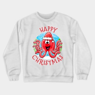 Christmas Octopus Wildlife Xmas 2022 Crewneck Sweatshirt